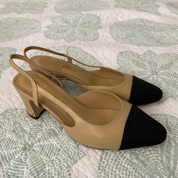 🖤💛CHANEL Slingback Shoes/Pumps - Picture 3 of 4